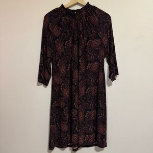 Tommy Hilfiger Elegant Paisley Print Dress
